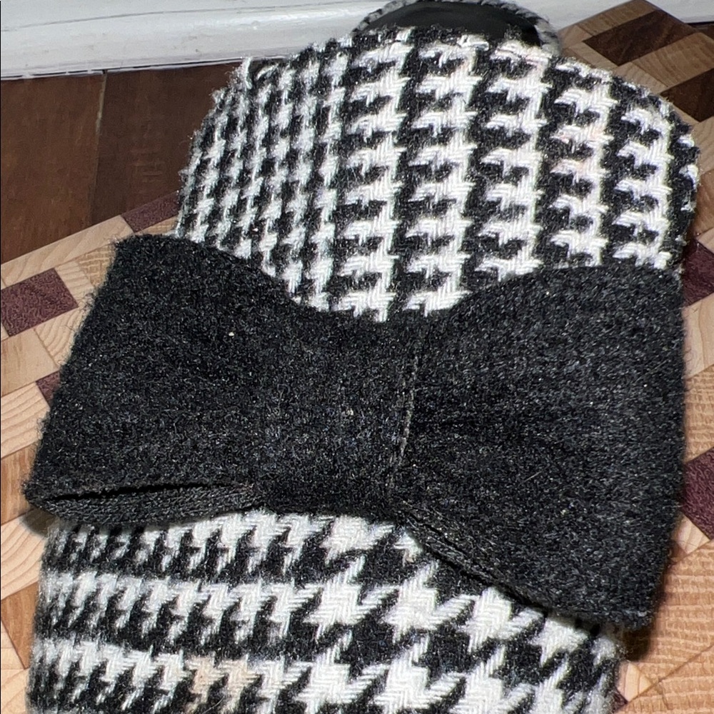 Kate Spade Black and White Karen Slippers Sz 8 1/2 - Picture 9 of 11